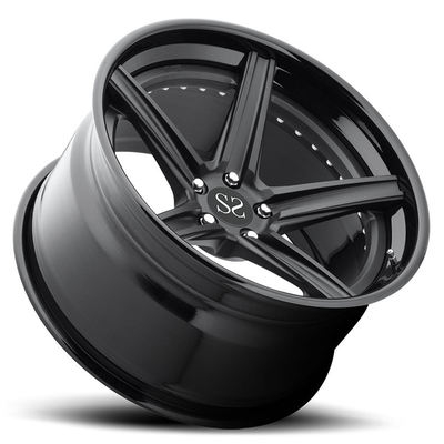 Gloss Black Customized 2-PC Forged Rims For Lexus IS/ 19 inch Alloy Car Rims