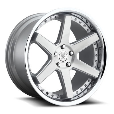 2-piece forged car wheel supplier manufacture all type of aftermarket wheel rim 5x112 6061-T6 Aluminum Alloy
