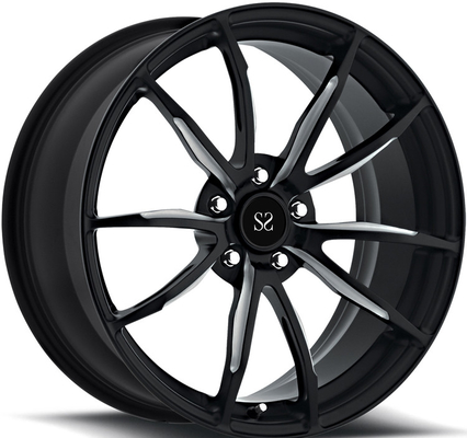 For Nissan GTR 5x114.3 Best Price 22 Rims Gloss Black Machined Customized 2-piece Forged Alloy Wheels