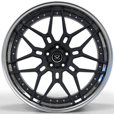 Aluminum 21 Inches Audi Rs6 Two Piece Forged Wheels 139.7mm Pcd