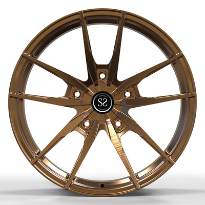 Audi A8L 5x112 Bronze 1-PC Forged Aluminum Alloy Wheel Rims Custom Staggered 19  20 21 and 22 inches